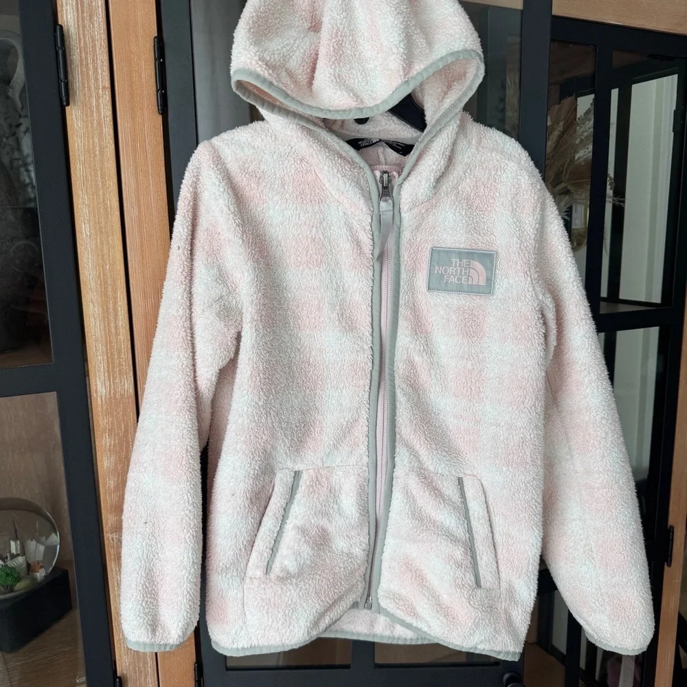 The North Face fleece zip up hooded jacket girls osito girls toddler